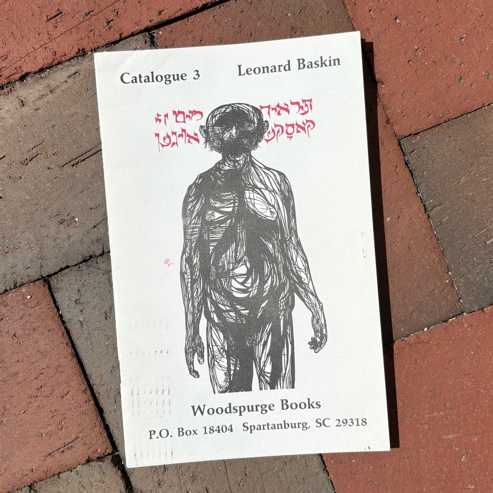 Catalogue 3 Leonard Baskin Woodspurge Books Woodcut Ephemera Art Print Ogre